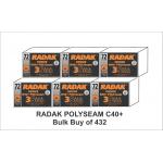 Radak Choice C40+ 3 star ABS Plastic Balls Polyseam, bulk buy of 432